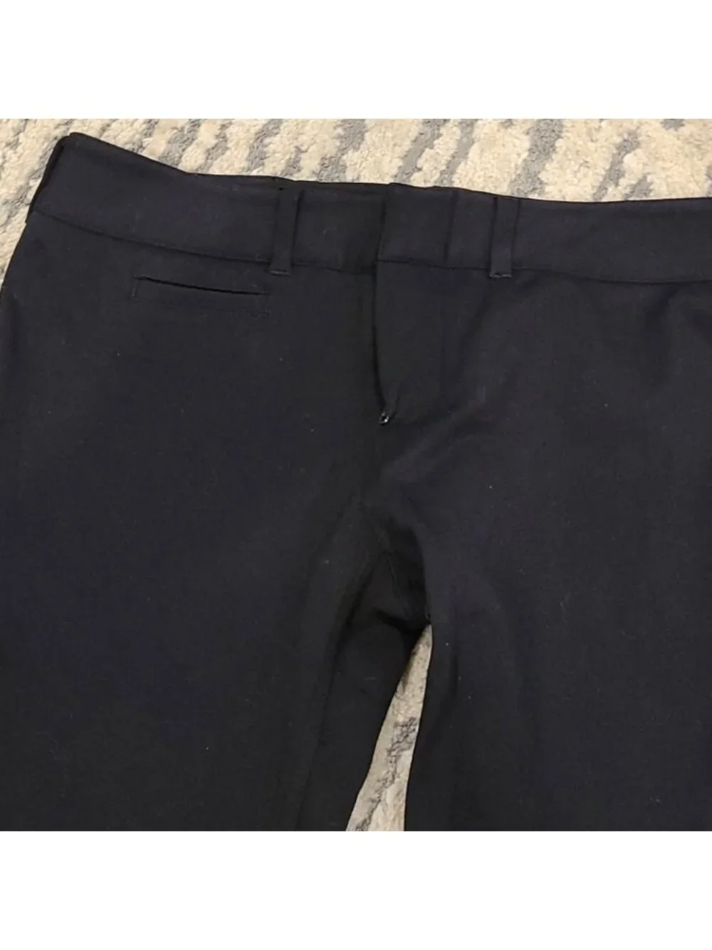 Vince black stretch pants with zippered bottoms